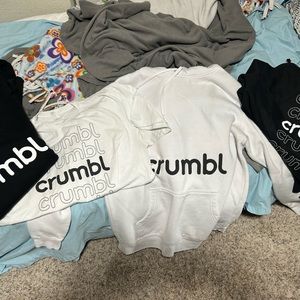 Tons of Crumbl Merchandise Tshirts hoodies long sleeve if your a fan/employee